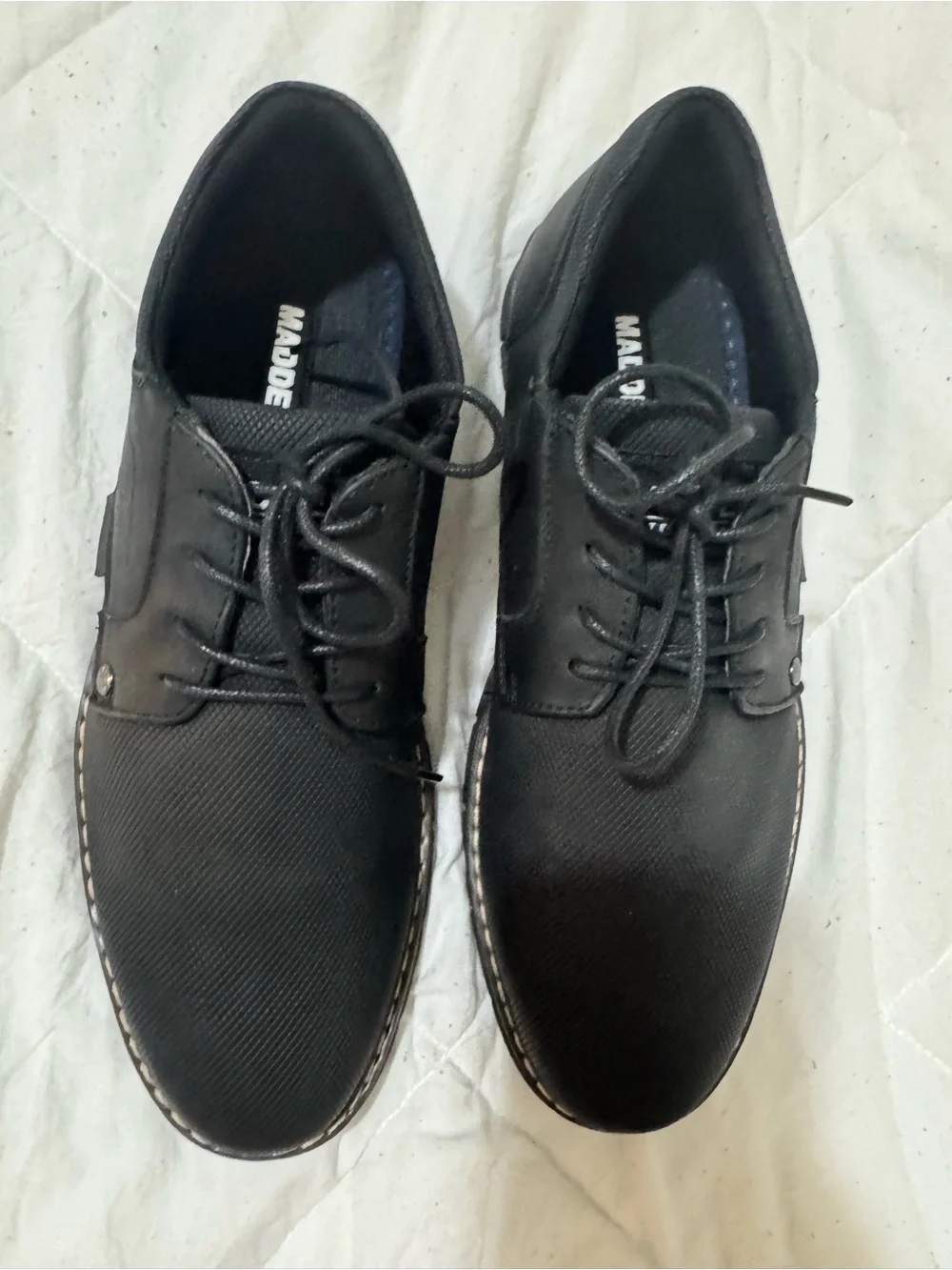 Madden Men’s Black Lace Up Casual Oxford Shoes Size 8 Lightweight